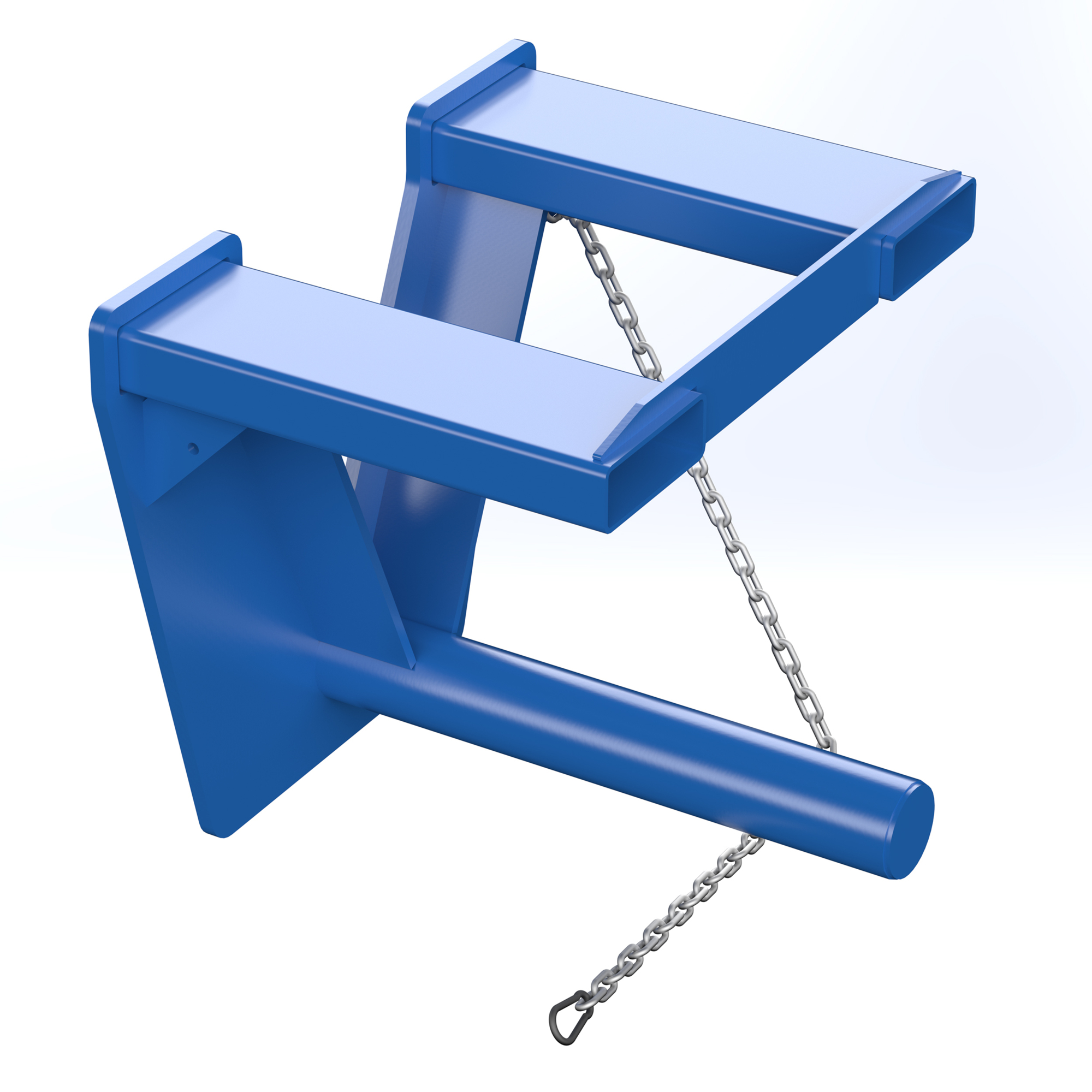 Vestil Steel Coil Lifter Fork Mounted Inverted 24 In 3000 Lb Capacity Blue